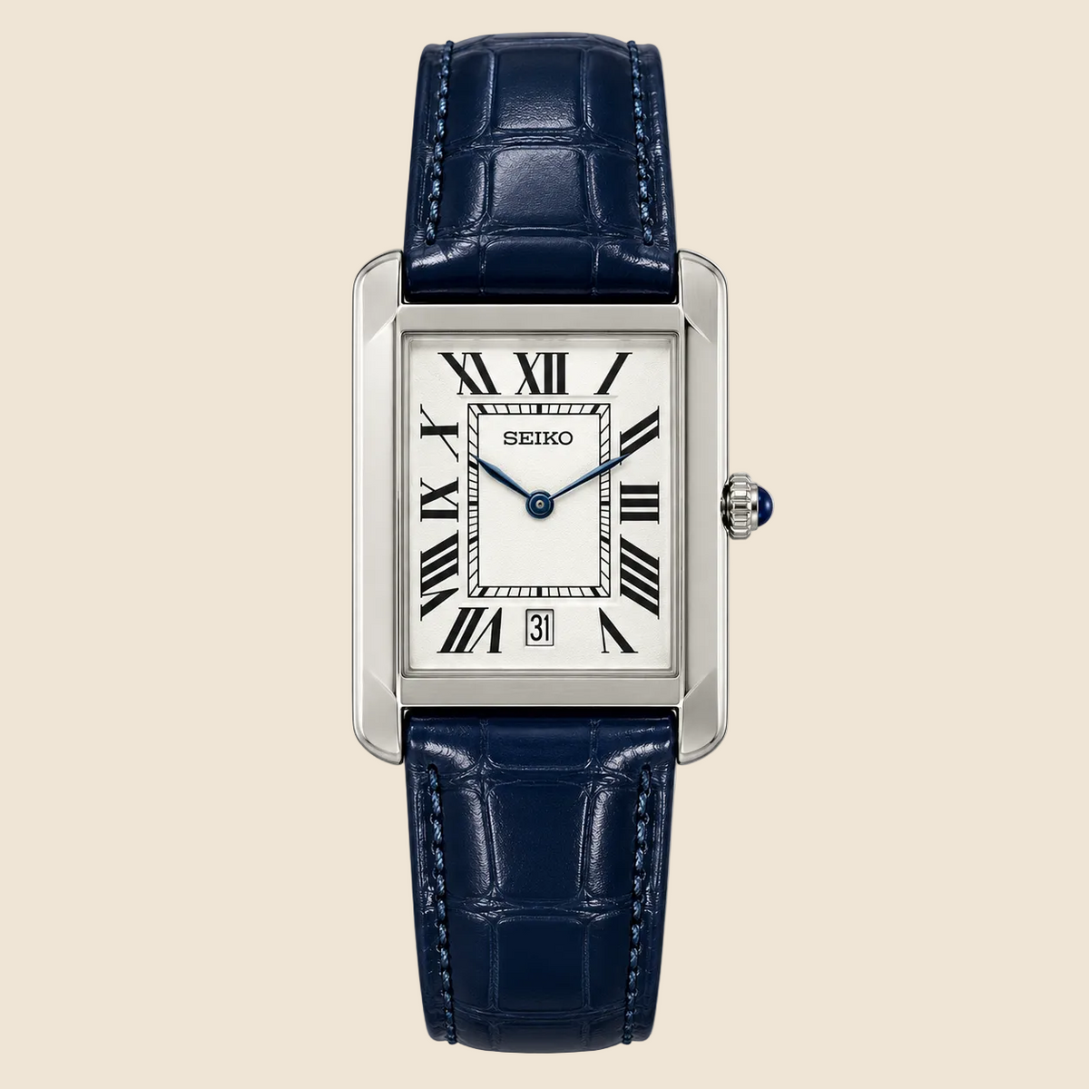 Vintage Argent Bleu