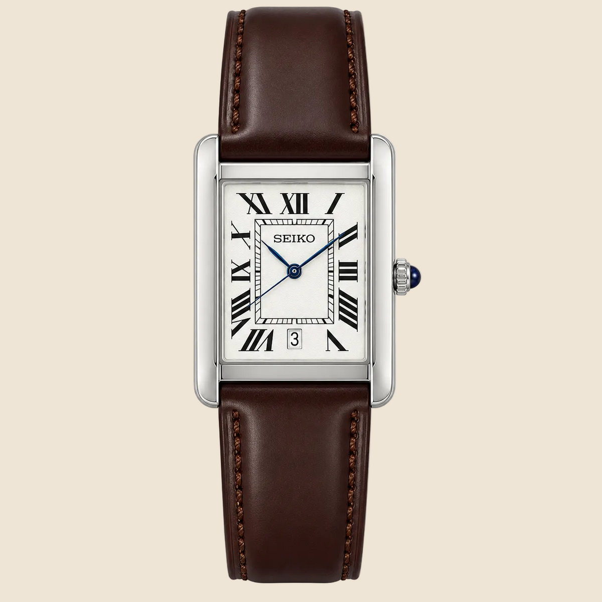 Vintage Argent Marron