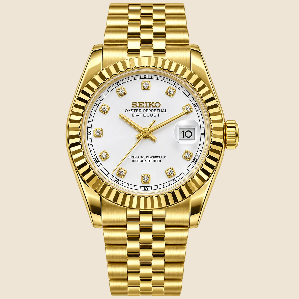 DateJust Blanc Golden Éclat