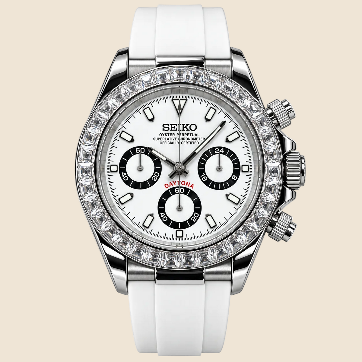 Daytona Panda Cristal White Rubber