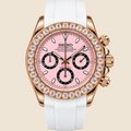 Daytona Rose Gold Pink Cristal Rubber