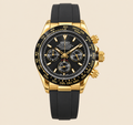 Daytona Noir Gold Rubber