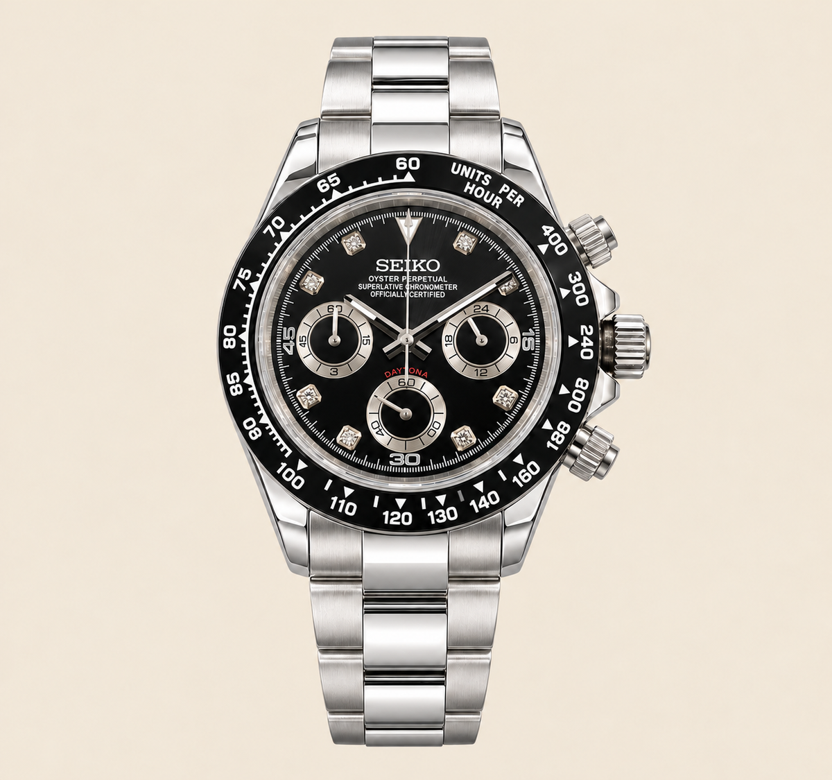 Daytona Noir Index Cristal